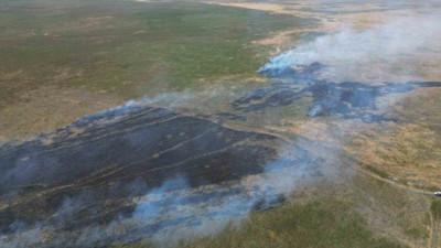 Eber Gölü’nde yangın alarmı: İtfaiye teyakkuzda!