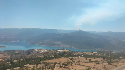 Ermenek’te orman yangını: Ekipler ve köylüler el ele!