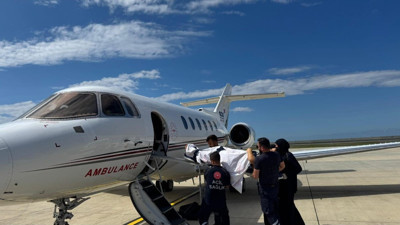 Rize'de ambulans uçak 22 yaşındaki genç için havalandı