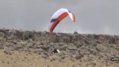 Paraşüt pilotu feci şekilde can verdi
