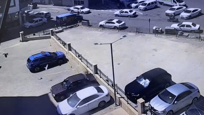 Jandarmaya hain saldırı kamerada