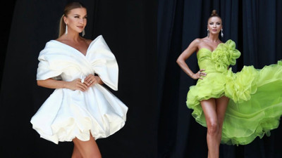 Dua Lipa akımına uydu! Fiziğiyle büyüledi