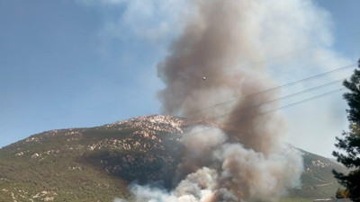 Denizli’de orman yangını