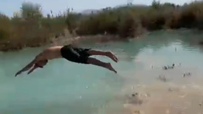 Atlayışın bedeli ağır oldu! Görüntüler şok etti