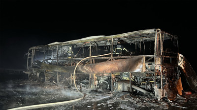 TAG Otoyolu’nda korku dolu anlar! Alevler her şeyi yuttu: 31 yolcusu vardı