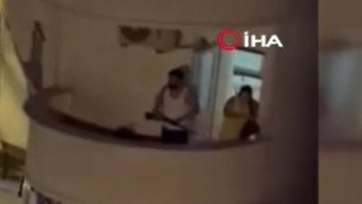 Balkona donla çıktı kıyamet koptu