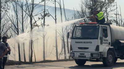 Ağaçlık alanda çıkan yangın korkuttu!