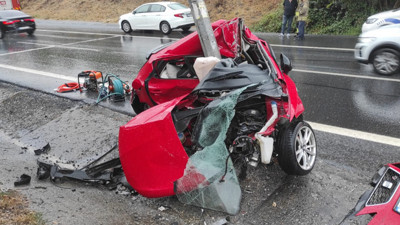 Eyüpsultan’da feci kaza! Sürücü hayatını kaybetti