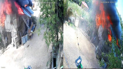 Alevler ahşap evi yuttu! Ormana sirayet etti