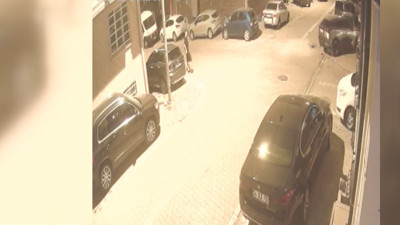 İki hırsız motosikleti böyle çaldı!