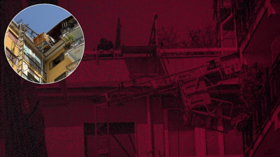 69 yaşındaki bir işçi 12 metreden yere çakıldı