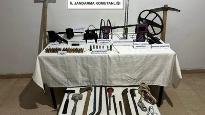 Define avcılarına gece yarısı operasyon! Silah ve dedektörler ele geçirildi: 5 gözaltı