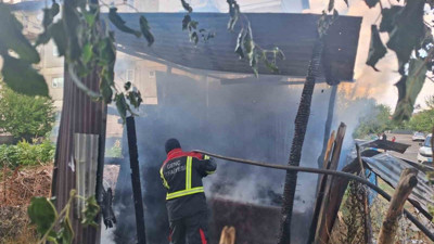 Tandırda unutulan köz yangın çıkardı!