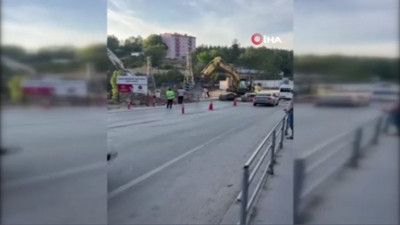 Toprak kayması Hamsu Köprüsü’nü vurdu: İtfaiye devrede!