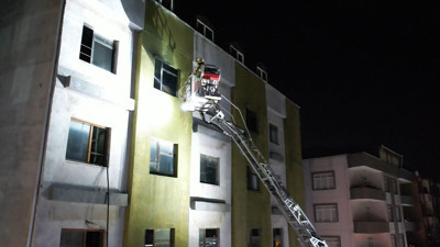 Tekstil atölyesinde korkutan yangın