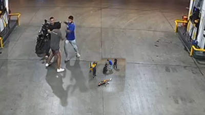 Tek yumruk yetti! Kamera böyle görüntüledi