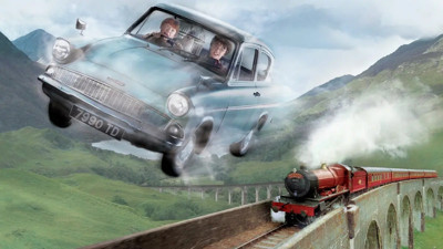 Harry Potter'in uçan otomobili Boğaz Köprüsü'nde kaza yaptı
