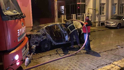 Kırklareli'nde otomobil yangını korkuttu