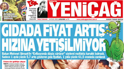 Yeniçağ Gazetesi: Gıdada fiyat artış hızına yetişilmiyor
