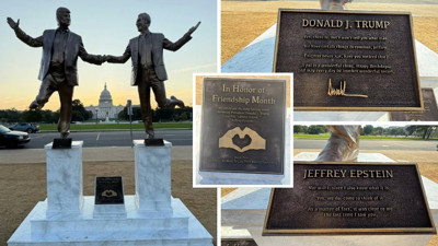 Beyaz Saray'da heykel krizi: Donald Trump ve Jeffrey Epstein yakınlığı tekrardan gündem oldu