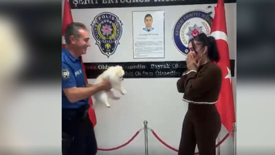 Kayseri’de çalınan köpeğini görünce gözyaşlarına hakim olamadı