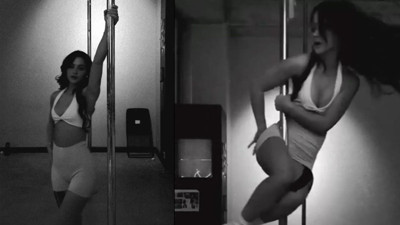 Ünlü oyuncu filmi için direk dansına başladı! Prova görüntüleri nefes kesti