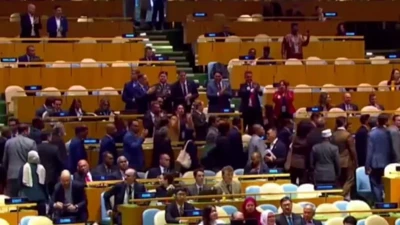 BM Genel Kurulu'nda Netanyahu'ya protesto! Salon boşaldı