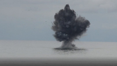 Bomba yüklü gizemli cisim yok edildi! Türk sularında bulunmuştu