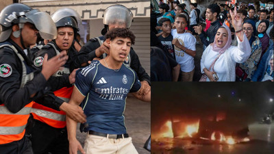 ‘GenZ 212’ isyanı: Fas'ta sosyal medyadan sokaklara yayıldı! Polis araçları göstericileri ezdi