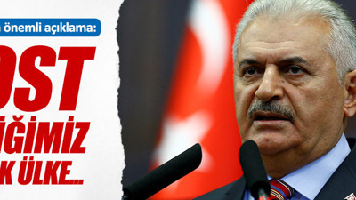 Yıldırım, yabancı parlamenterlere verdiği yemekte konuştu