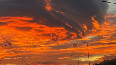 Bursa’da gökyüzünü kaplayan ilginç bulut dikkat çekti