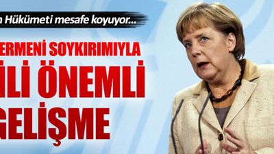 Alman Hükümeti, sözde Ermeni soykırımı kararına mesafe koyuyor