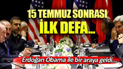 Erdoğan-Obama görüşmesi sona erdi