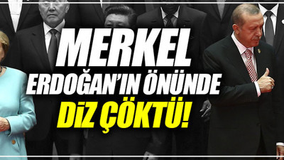 Alman basını: Merkel Erdoğan'ın önünde diz çöktü