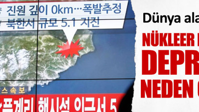 Nükleer denemesi depreme yol açtı