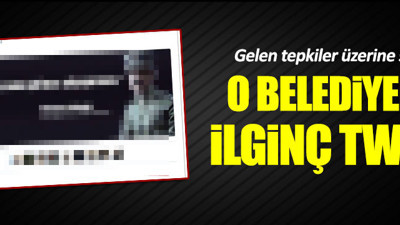 Datça Belediyesi'nden ilginç tweet