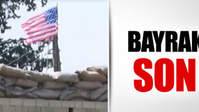 PYD 'karargahı'na asılan ABD bayraklarından 3'ü indirildi