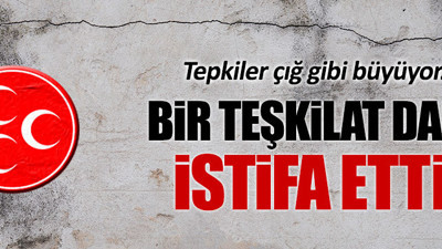 MHP Tomarza İlçe Teşkilatı istifa etti