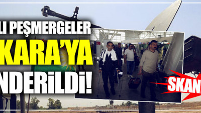 Yaralı peşmergeler Ankara'ya gönderildi