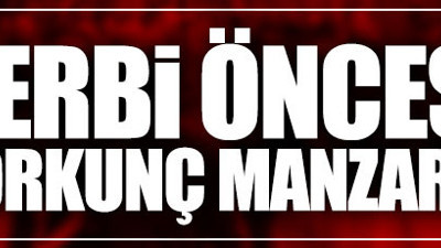 Derbi öncesi tarafatarda döner bıçağı