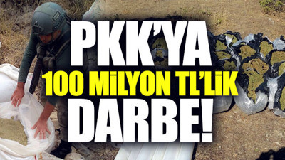 PKK'ya 100 milyon TL'lik darbe