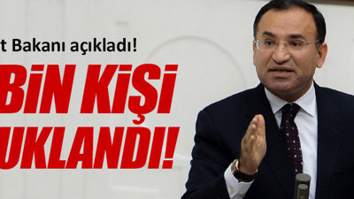 Bozdağ: FETÖ'den 32 bin kişi tutuklandı