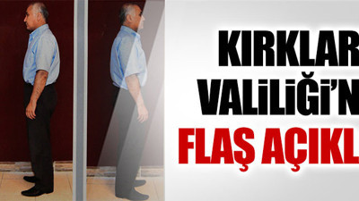 Kırklareli Valiliği'nden Adil Öksüz açıklaması