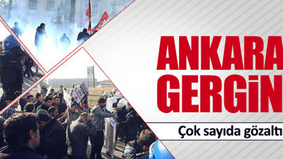 Ankara Garı önünde gerginlik