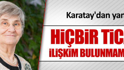 Prof. Dr. Canan Karatay'dan, Bakan'a yanıt