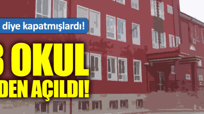 KHK ile kapatılan 53 okul yeniden açılıyor!
