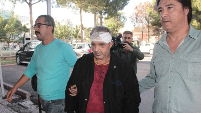 Yakılmak istenen tecavüzcüyü polis kurtatdı