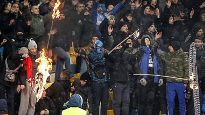 Kiev'de Türk bayrağı yaktılar