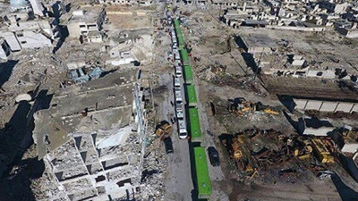 44 bin kişi Halep'ten tahliye edildi