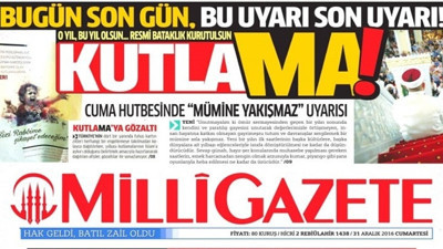 AKP'den Milli Gazete'ye tepki